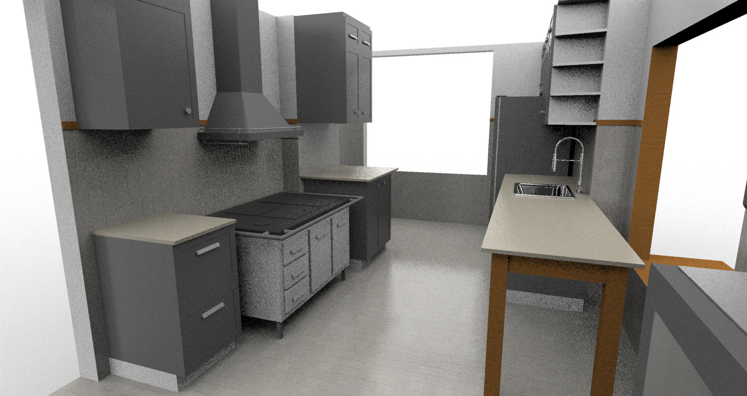 Cocina MM — Render interior