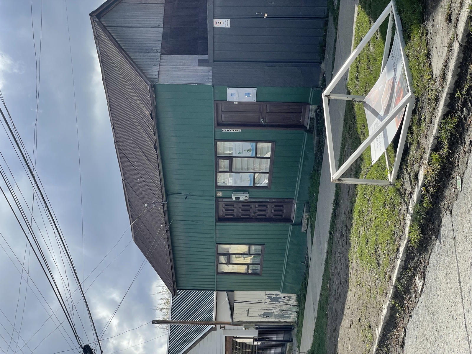 Casa verde de zinc